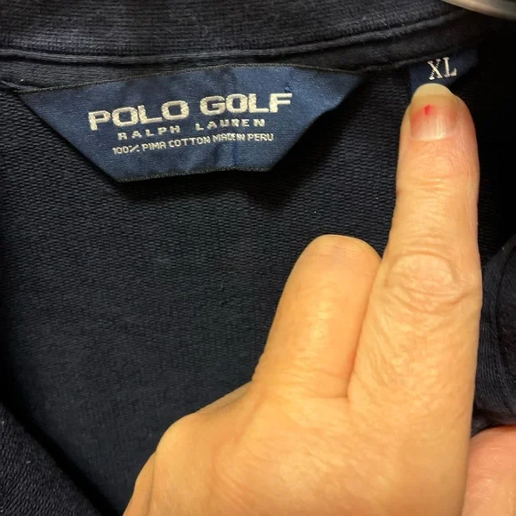 Polo Ralph Lauren Golf navy quarter zip men’s size XL - Picture 7 of 9